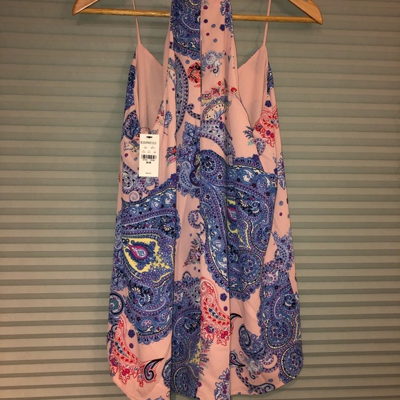 NWT Express dressy pink spaghetti strap tank top. - Picture 5 of 7